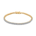 Luxuriant Lab Grown Diamond 5.00 ctw Bracelet in 14K Yellow Gold (7.00 In) 5.30 Grams - Sticky add to cart bar