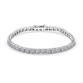 Luxuriant Lab Grown Diamond 8.00 ctw Bracelet in 14K White Gold (6.75 In) 7.10 Grams - Sticky add to cart bar