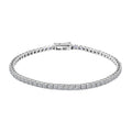 Luxuriant Lab Grown Diamond 4.00 ctw Bracelet in 14K White Gold (7.25 In) 5.65 Grams - Sticky add to cart bar