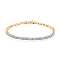 Luxuriant Lab Grown Diamond 4.00 ctw Bracelet in 14K Yellow Gold (7.25 In) 5.63 Grams - Sticky add to cart bar