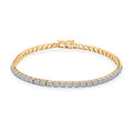 Luxuriant Lab Grown Diamond 6.00 ctw Bracelet in 14K Yellow Gold (7.25 In) 5.52 Grams - Sticky add to cart bar