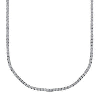 14K White Gold Luxuriant Lab Grown Diamond Necklace (18 Inches) (12.20 g) 5.00 ctw