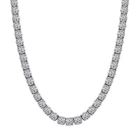 Luxuriant Lab Grown Diamond 7.50 ctw Infinite Glow Necklace in 14K White Gold 18 Inches 11.65 Grams