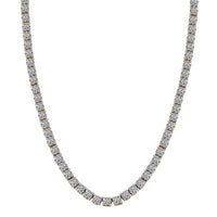 Luxuriant Lab Grown Diamond 5.00 ctw Necklace in 14K White Gold 18 Inches 12.20 Grams