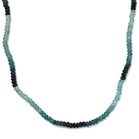 Grandidierite  Necklace (Size - 18) in Rhodium Over Sterling Silver 72.00 ctw