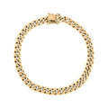 6.2mm Miami Cuban Chain Bracelet in 10K Yellow Gold (8.00 In) 6.10 Grams - Sticky add to cart bar