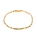 3.5mm Ice Chain Bracelet in 10K Yellow and White Gold (9.00 In) 8.80 Grams - Sticky add to cart bar