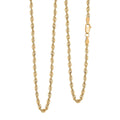2.5mm Rope Necklace in 10K Yellow Gold 4.10 Grams 22 Inches - Sticky add to cart bar