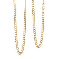 Cuban Chain Necklace in 14K Yellow Gold 14.70 Grams 24 Inches