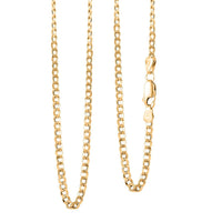 Cuban Chain Necklace in 14K Yellow Gold 12.90 Grams 24 Inches