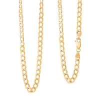 Cuban Chain Necklace in 14K Yellow Gold 8.94 Grams 22 Inches