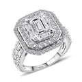 14K White Gold Luxuriant Lab Grown Diamond (VS, F) Ring (Size 10.0) (6.80 g) 2.00 ctw - Sticky add to cart bar
