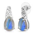 Karis Malagasy Labradorite 12.25 ctw Earrings in Platinum Bond - Sticky add to cart bar