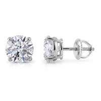 Luxuriant Lab Grown Diamond VS 4.00 ctw Stud Earrings in 14K Yellow Gold