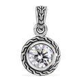 Bali Legacy 120 Facet Moissanite 1.85 ctw Pendant without Chain Sterling Silver - Sticky add to cart bar