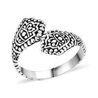 Bali Legacy Sterling Silver Bypass Ring (Size 10.0) 4.23 Grams