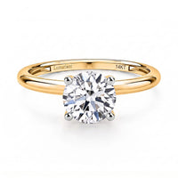 IGI Certified Luxuriant Lab Grown Diamond E-F VS 2.00 ctw Ring in 14K Yellow Gold