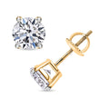 IGI Certified Luxuriant Lab Grown Diamond E-F VS 2.00 ctw Stud Earrings in 14K Yellow Gold - Sticky add to cart bar