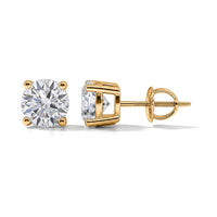 IGI Certified Luxuriant Lab Grown Diamond E-F VS 2.00 ctw Stud Earrings in 14K Yellow Gold