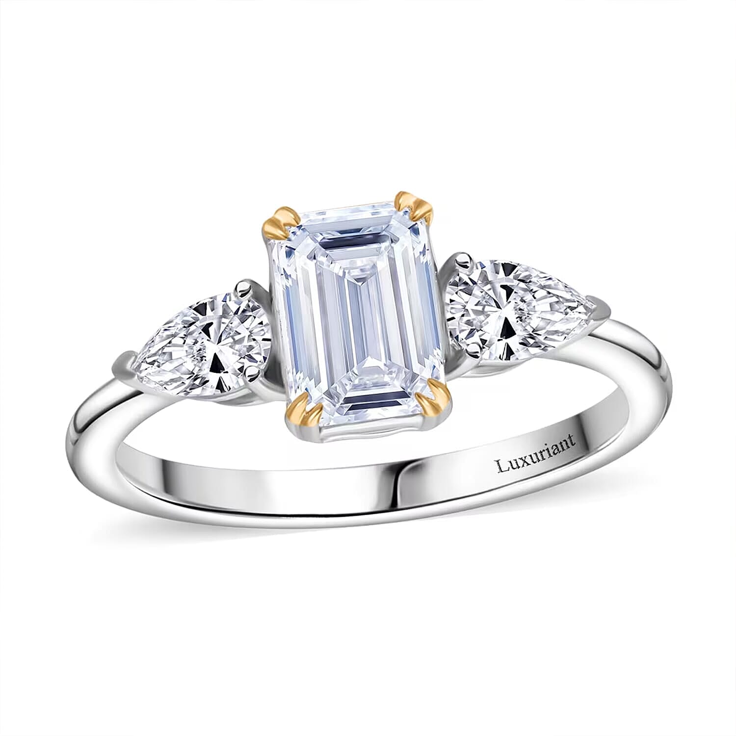 IGI Certified 950 Platinum Luxuriant Lab Grown Diamond (E-F, VS2) Ring (Size 5.5) 2.00 ctw