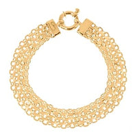 Vermeil YG Over Sterling Silver Bracelet (7.50 In) 17.00 g