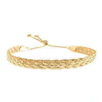 Vermeil YG Over Sterling Silver Bracelet (9.00 In) 4.50 g