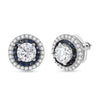 Moissanite & Blue Sapphire