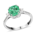 RHAPSODY 950 Platinum AAAA Boyaca Colombian Emerald and E-F VS Diamond Ring 4 Grams 1.90 ctw - Sticky add to cart bar