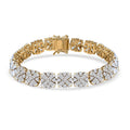 Moissanite Bracelet in Rhodium Over Sterling Silver (7.25 In) 17.25 ctw - Sticky add to cart bar