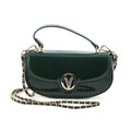 Valentino Orlandi Green Top Handle Patent Leather Crossbody Bag - Sticky add to cart bar
