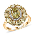 Yellow Apatite, White Zircon Fancy Ring in 18K Vermeil YG Over Sterling Silver (Size 10.0) 3.20 ctw - Sticky add to cart bar