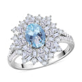 D'Joy Ouro Fino Rubellite, Moissanite Ring in Rhodium Over Sterling Silver (Size 10.0) 2.70 ctw - Sticky add to cart bar