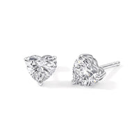 Luxuriant Lab Grown Diamond (G-H, SI) Earrings in Platinum Over Sterling Silver 1.00 ctw