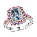 Mangoro Aquamarine, Multi Gemstone Ring in 18K Vermeil RG and Rhodium Over Sterling Silver (Size 10.0) 2.90 ctw - Sticky add to cart bar