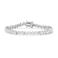 White Zircon 7.30 ctw Bracelet in 18K Vermeil Yellow Gold Over Sterling Silver (6.50 In) - Sticky add to cart bar
