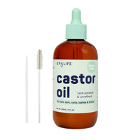 SpaLife Multi-Purpose Castor Oil Serum - Mint Bottle with Dropper