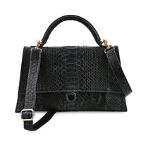 Grand Pelle Genuine Python Leather Signature Handbag