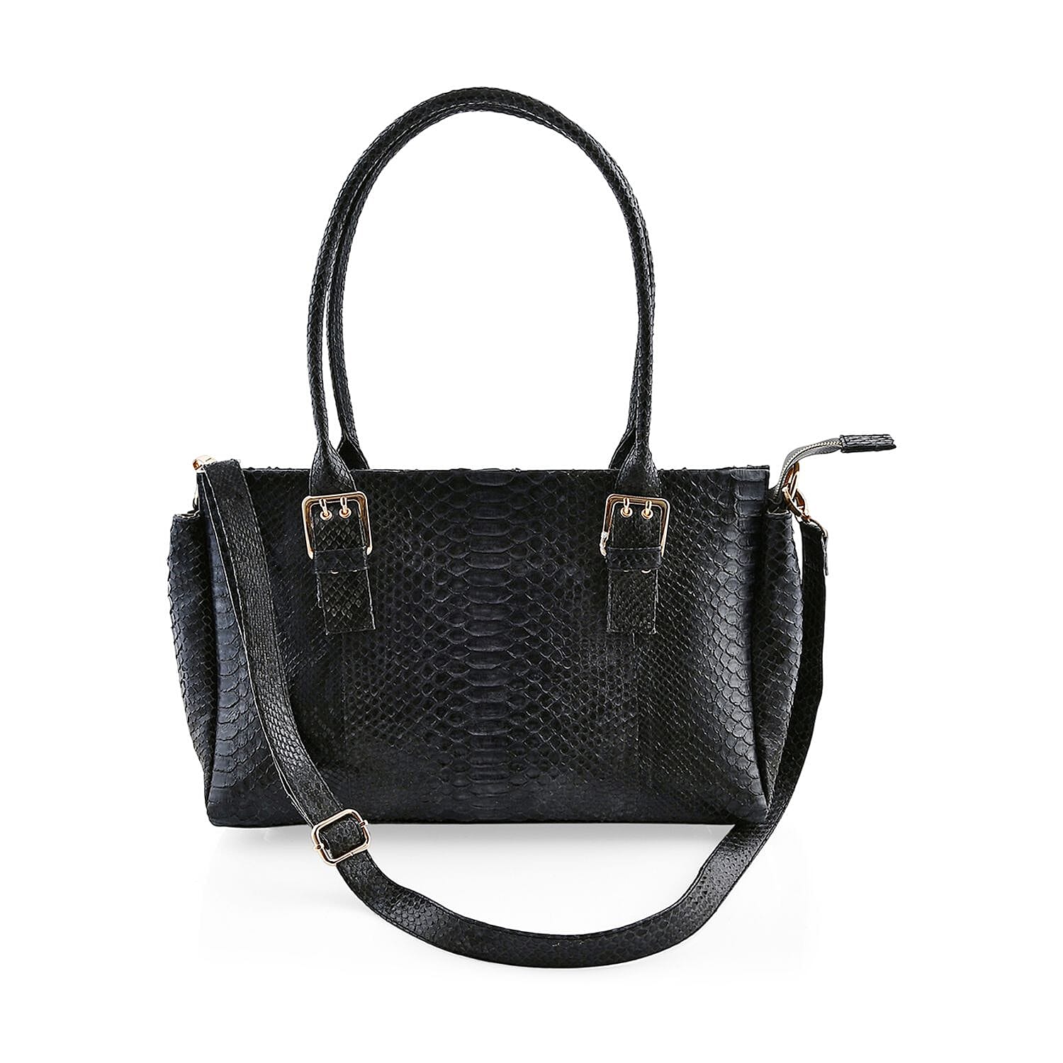 Grand Pelle Genuine Python Leather Classic Handbag