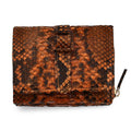 The Grand Pelle Black 100% Genuine Python Leather Womens Wallet - Sticky add to cart bar