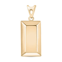 Bar Pendant in 14K White Gold