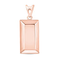 Bar Pendant in 14K White Gold - Sticky add to cart bar