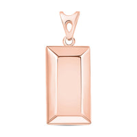 Bar Pendant in 14K White Gold