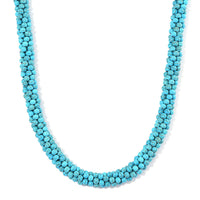 13th Jun TLV Blue Howlite Necklace (18-20 Inches) 190.00 ctw