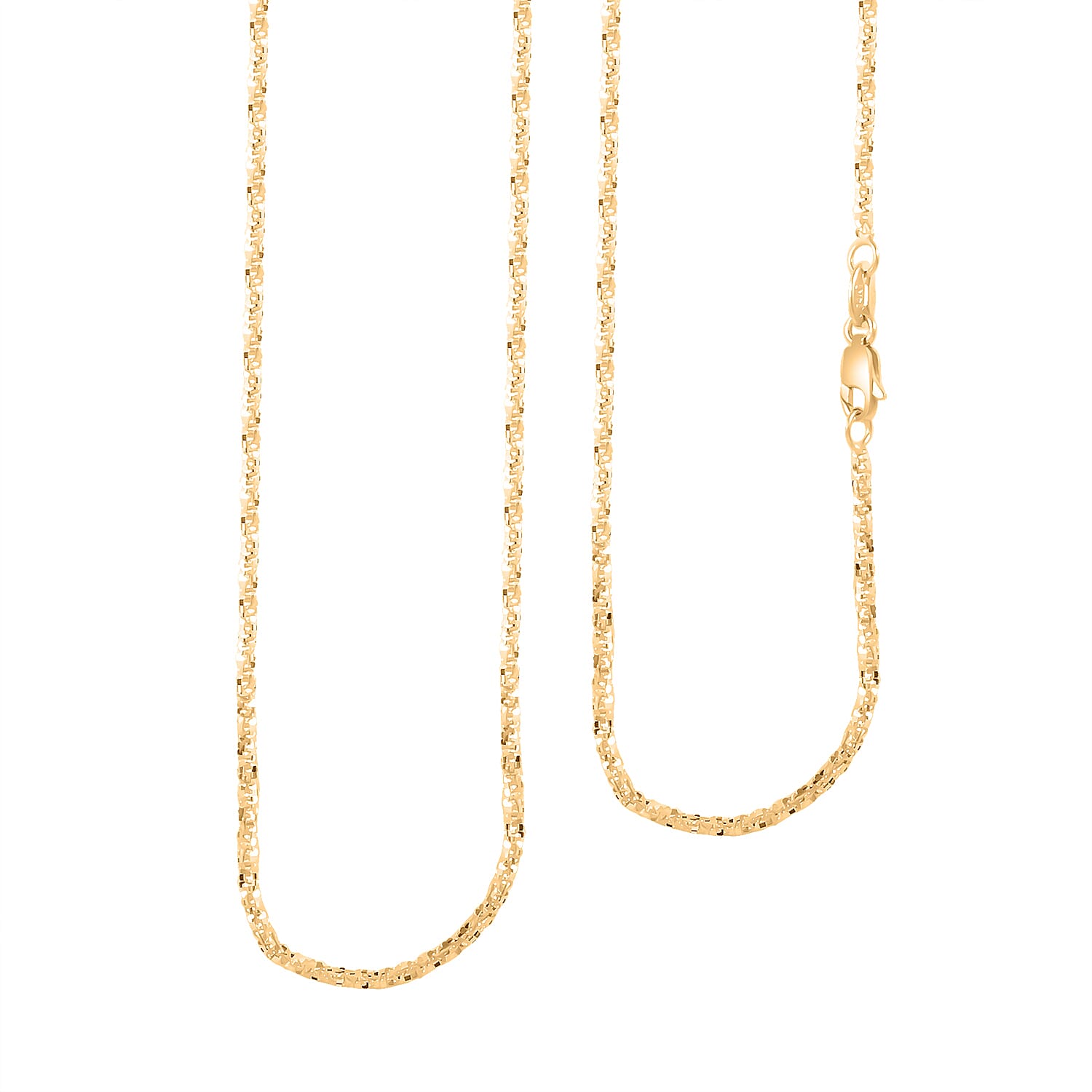 14K Yellow Gold Sparkle Chain Necklace (24 Inches) (1.5mm, 1.6 Grams)
