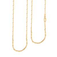 14K Yellow Gold Sparkle Chain Necklace (24 Inches) (1.5mm, 1.6 Grams)