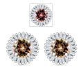 Luxoro Premium Turkizite and G-H I2 Diamond 1.44 ctw Earrings in 14K White Gold - Sticky add to cart bar