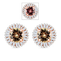 Luxoro Premium Turkizite and G-H I2 Diamond 1.44 ctw Earrings in 14K White Gold