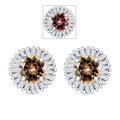 Luxoro Premium Turkizite and G-H I2 Diamond 1.44 ctw Earrings in 14K White Gold - Sticky add to cart bar