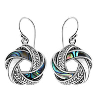 Bali Legacy Abalone Shell Earrings in Sterling Silver