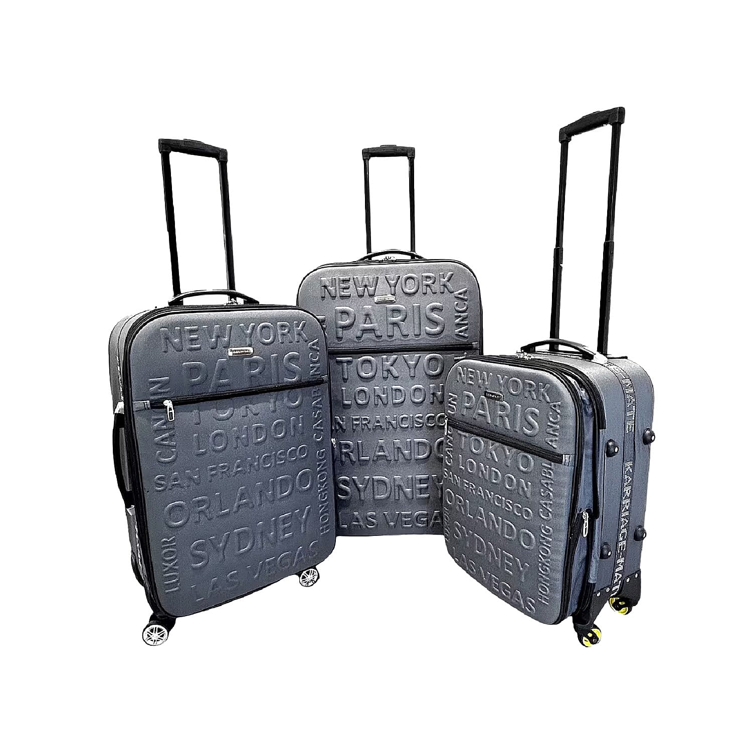 Karriage Mate 3pc Expandable Softshell Spinner Luggage Set -Plum